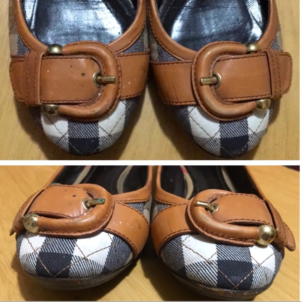 Burberry Quilted Check Buckle Flat - Picture 13 of 16